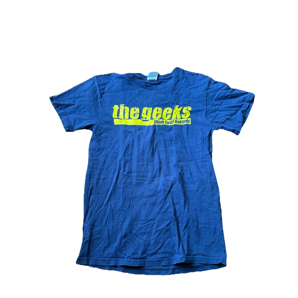 The Geeks Hardcore Band Shirt Mens Small Blue Youth Crew Straight Edge T-Shirt